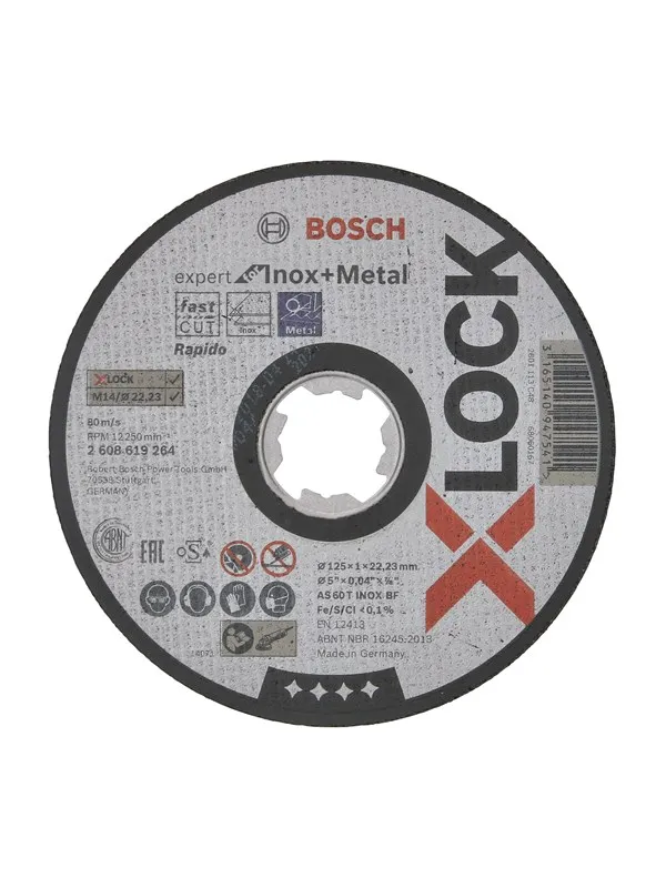Bosch Expert for Inox + Metal Kapskiva med X-LOCK 125 × 1 × 22,23 mm