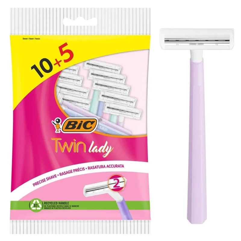 BIC Twin Lady Rakhyvlar 15-pack