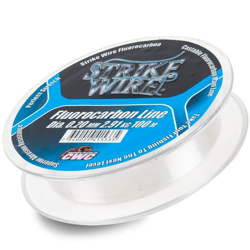 Strike Wire Fluorocarbon – 0,28mm/5,31kg – 100m – Invisible – Fiskelina