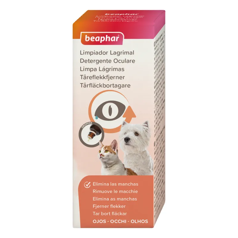 Beaphar Tear Stain Remover Tårfläcksborttagning Hund & Katt 50 ml