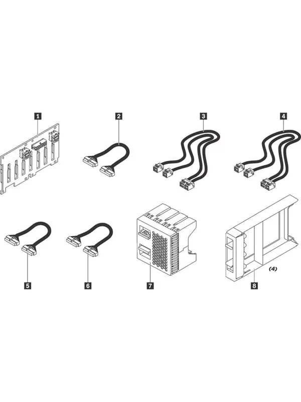 Lenovo - server 8-port SATA/SAS backplane