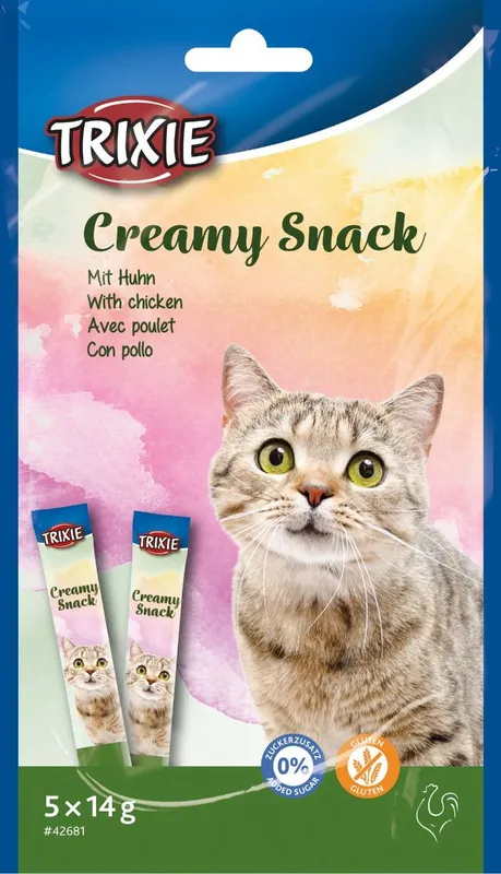 TRiXiE Creamy Snacks till katt. Med kyckling 70 g