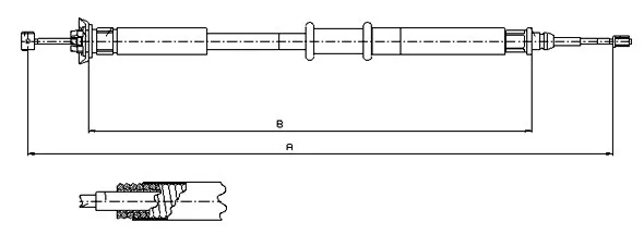 Handbromsvajer METZGER 631.20