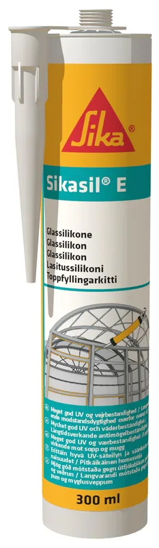 Sika Sil-E Fogmassa 300 ml, glassilikon Transparent