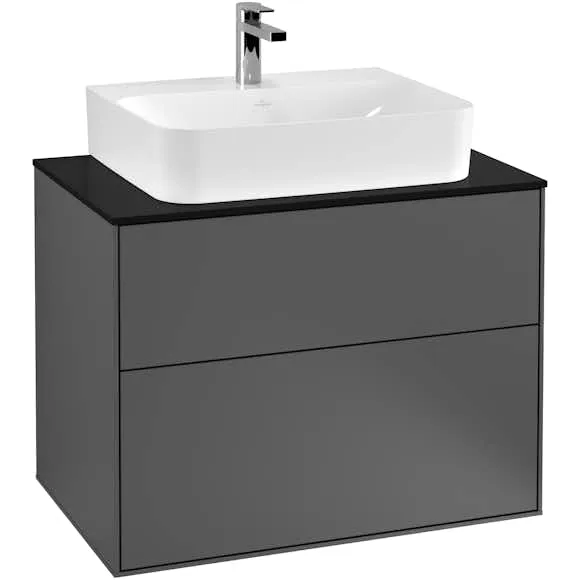 Tvättställsskåp Villeroy & Boch Finion med 2 Lådor och Bänkskiva för Centrerat Tvättställ (#5939)