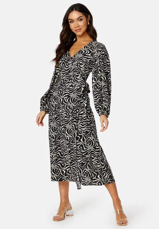 Leonora Wrap Midi Dress (#0989)