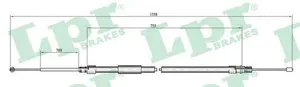 Handbromsvajer LPR C0080B