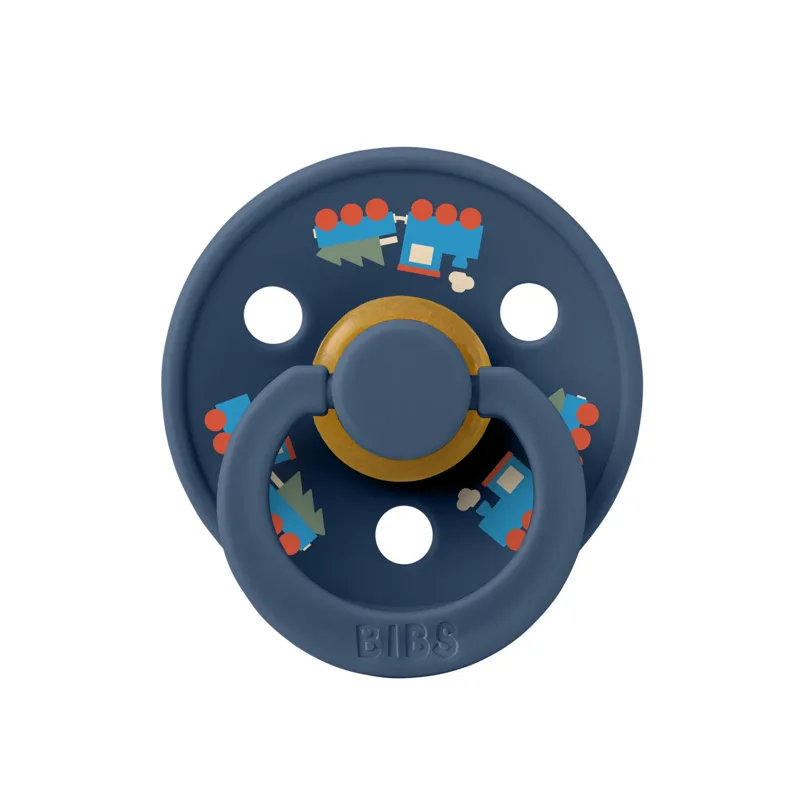 BIBS Colour Napp Holiday Train Latex Stl 1, Steel Blue