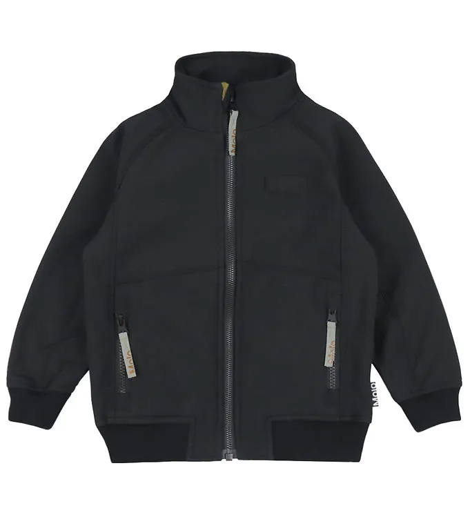 Molo Softshelljacka m. Fleece – Cloudy – Svart (#1085)