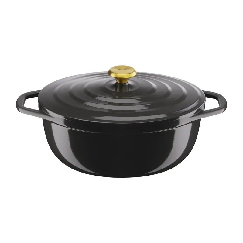 Tefal Air oval gryta, 5,7 liter, 30 cm, grå