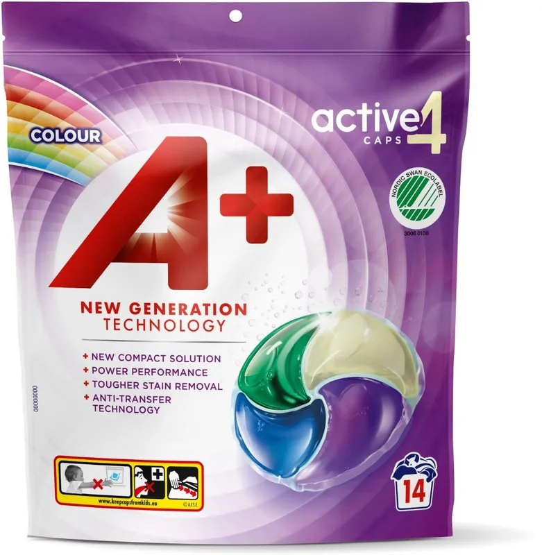 Aplus A+ Colour Active4 Tvättkapslar 14 st
