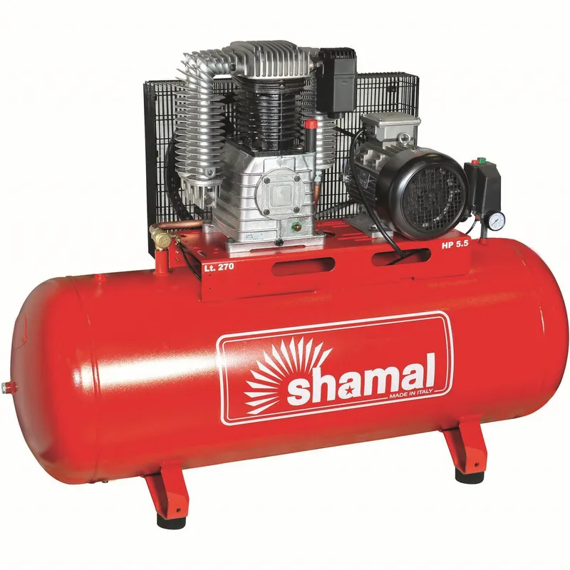 Kompressor 7,5hk 270 liter tank 3-fas Shamal