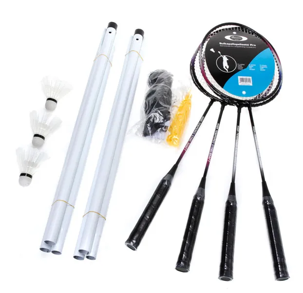 Badmintonset Pro med 4 Rackets och nät