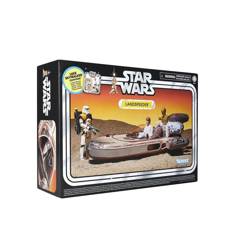 Star Wars Playset Vintage 3.75″ Landspeeder & Luke Skywalker