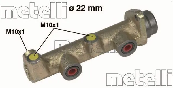 Huvudbromscylinder METELLI 05-0134