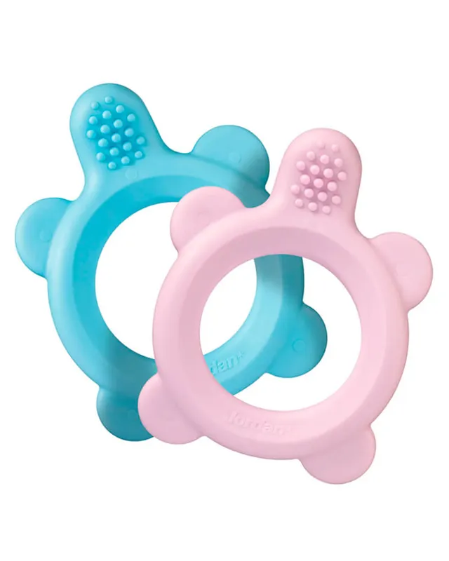 Jordan Teether & Traning Toothbrush Extra Soft 0-12 Ass. Farver