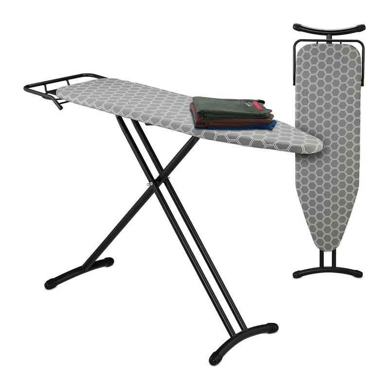 Höjdjusterbar strykbräda med järnstöd, 110 x 33 cm