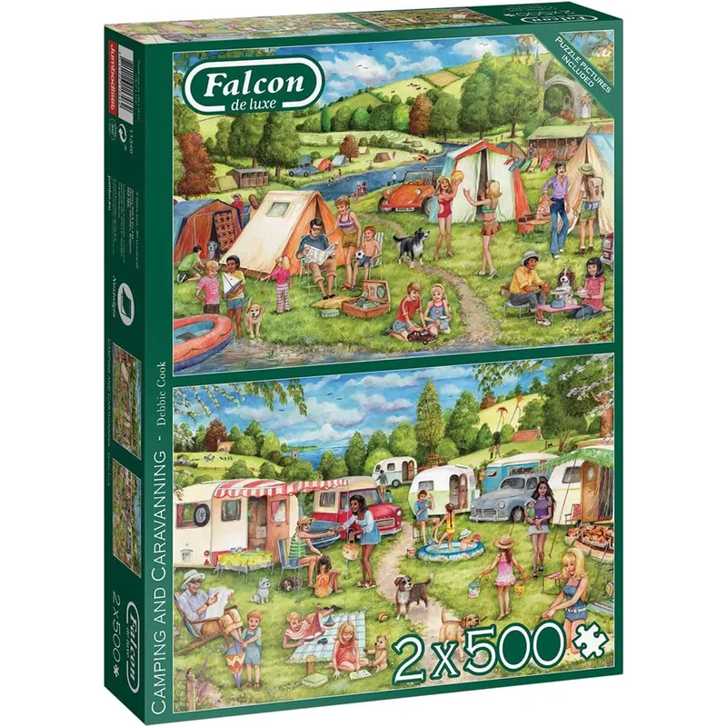 Pusselpaket – Campingsäsong 2×500 Bitar