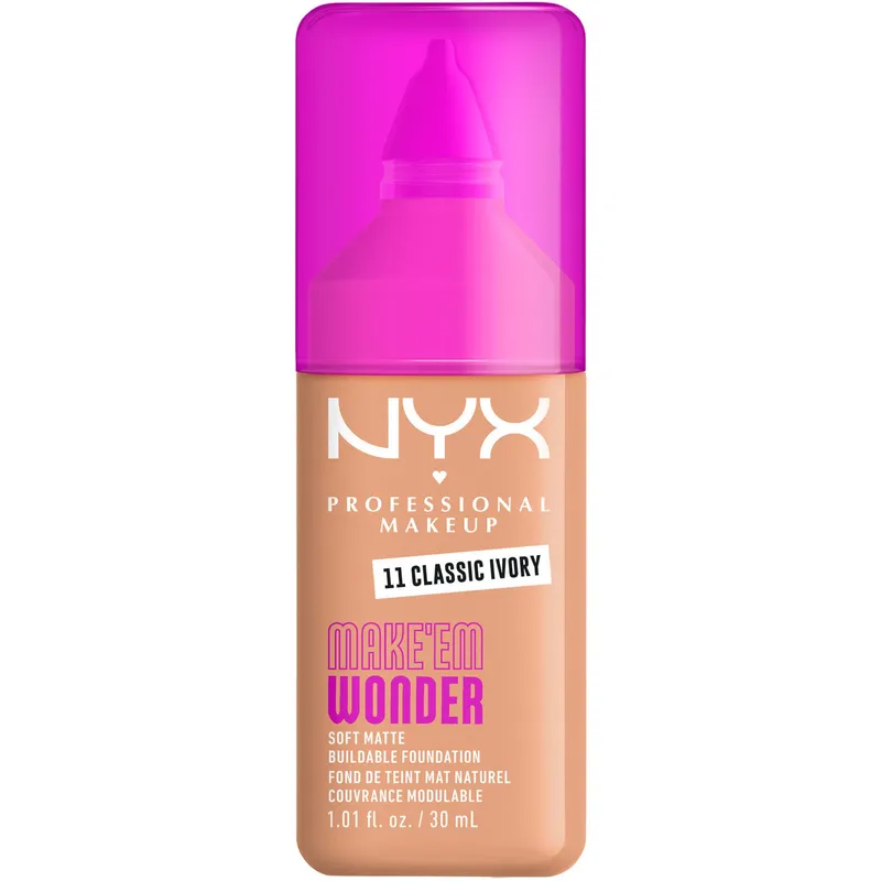NYX Professional Makeup Make Em Wonder Foundation 11 Classic Ivory – 30 ml