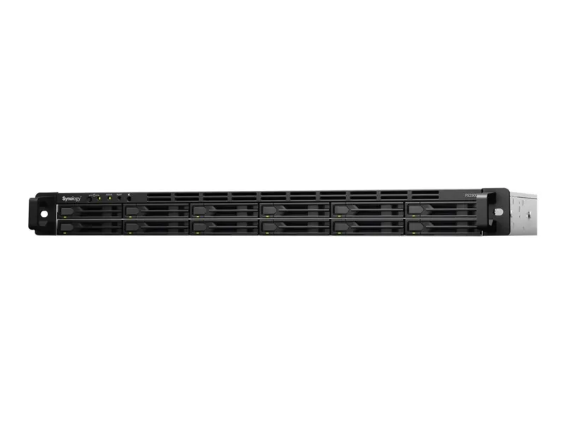 Synology Flashstation Fs2500 Nas- & Lagringsservrar Rack (1u) Ryzen Embedded V1780b 8 Gb Ddr4 0 Tb Svart, Grå