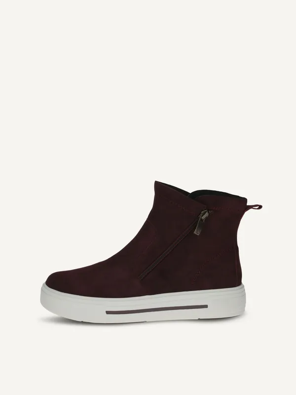 CAPRICE Bootie, red, made of Leather without heel, Size 40.5