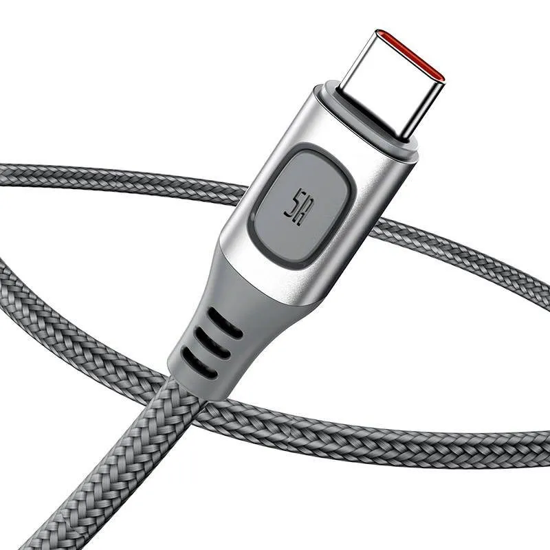 Quick Charge USB-C Kabel 5A 2m – Silver