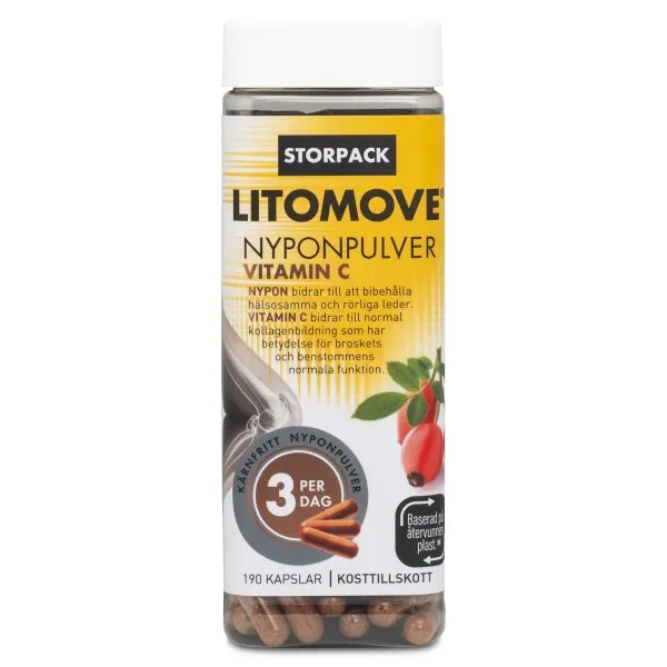 Litomove Nyponpulver Kapslar 190 st