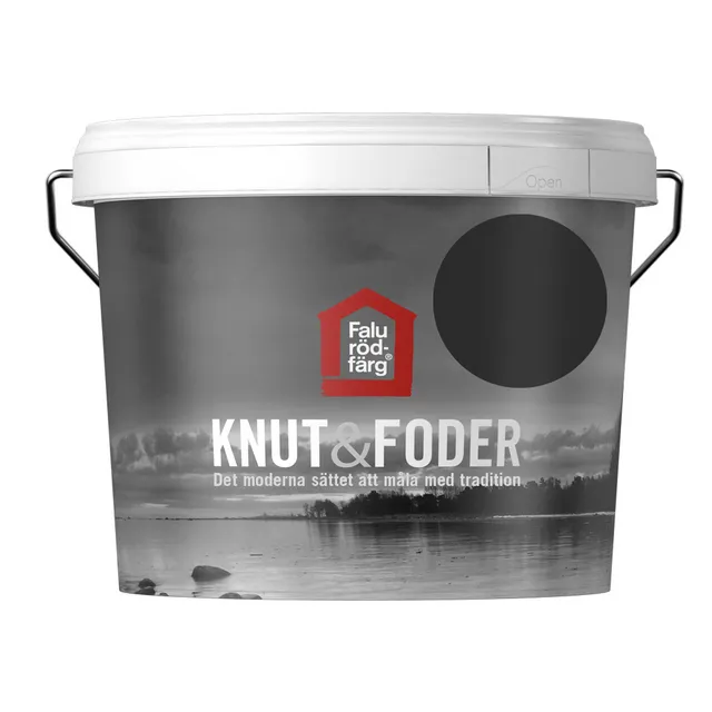 FALU RÖDFÄRG KNUT&FODER SVART 3L | Beijerbygg Byggmaterial