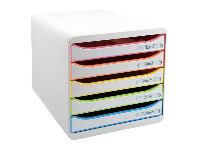 Blankettbox EXACOMPTA BIGBOX 5 lådor vit