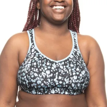 Shock Absorber BH Active MultiSports Support Bra Blå Mönstrad D 75 Dam