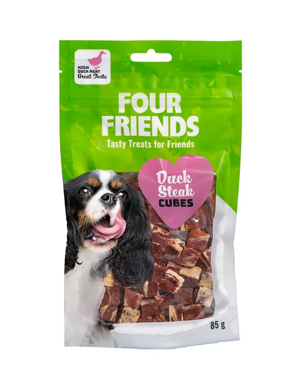 Duck Steak Cubes Hundgodis 375g