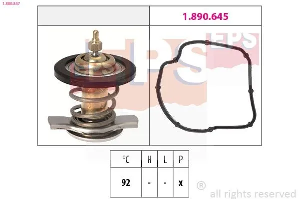 Termostat, kylvätska EPS 1.880.847
