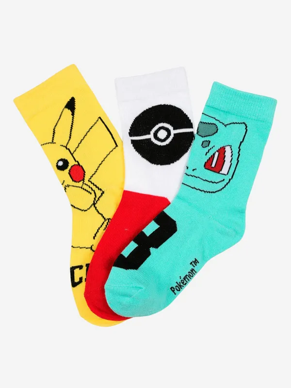 Pokémon Strumpor 3-Pack, Flerfärgad, 23-26