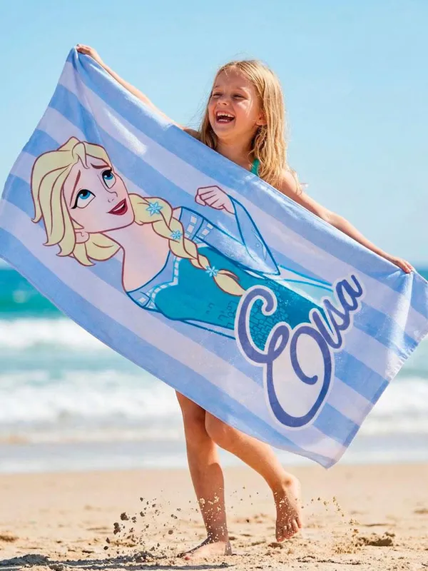 Disney Frozen Strandhandduk, Ljusblå