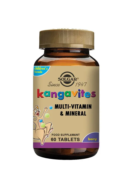 Solgar Kangavites Multivitamin Barn, Bouncing Berry, 60 tabl