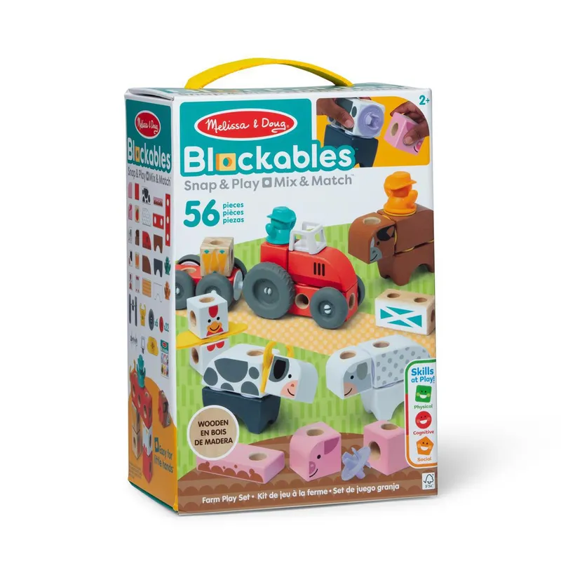 Melissa & Doug Blockables Building Set Farm