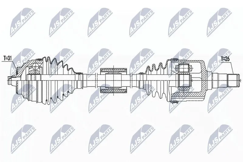 Drivaxel NTY NPW-BM-187
