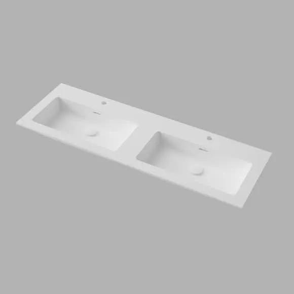 Tvättställ INR Smooth Solid Surface Dubbel (#3276)