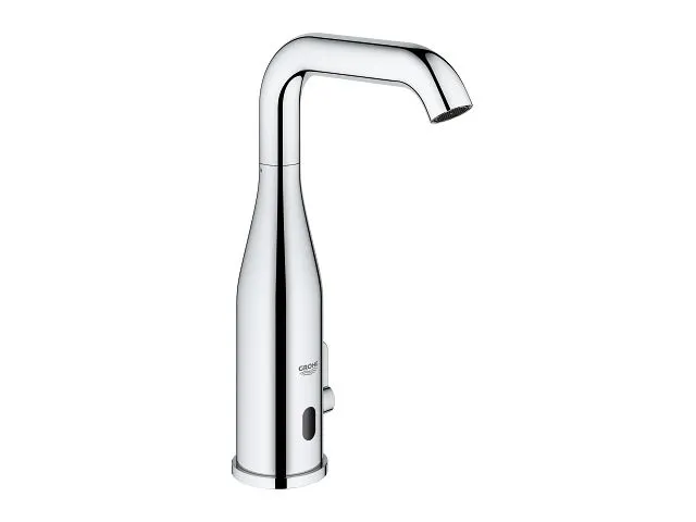Grohe Essence E touch-free washbasin fitting with temperature control 6V, chrome