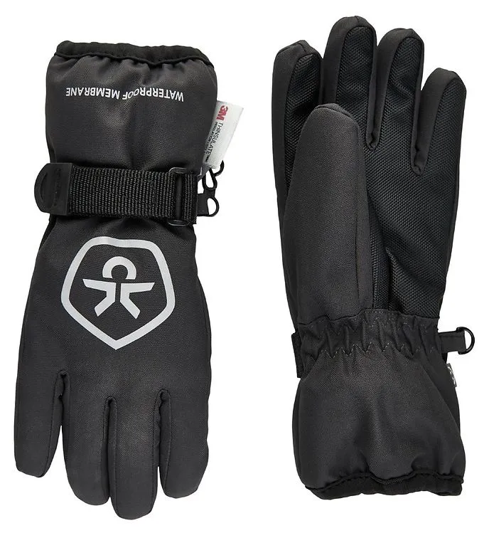 Color Kids Kids’ Gloves Waterproof Black (#8851)