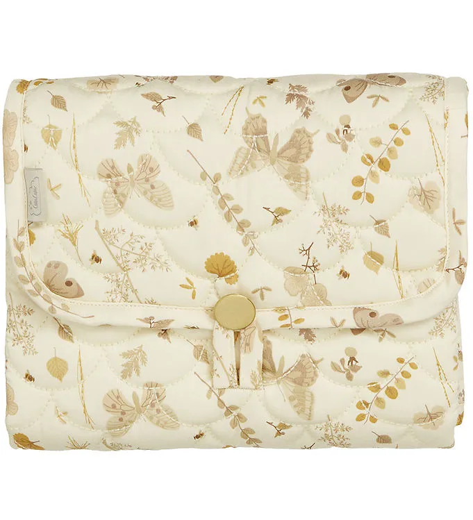 Cam Cam Skötbädd - 70×44 cm - Beige m. Blad/Som
