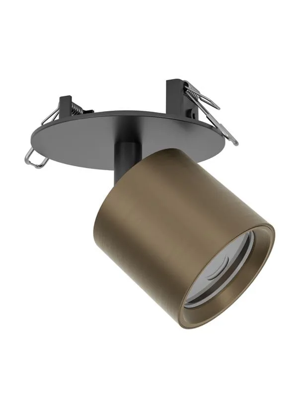 Eglo Mengibar Tube Inbyggd. Ø:90 Cct Dimbar. B.brons