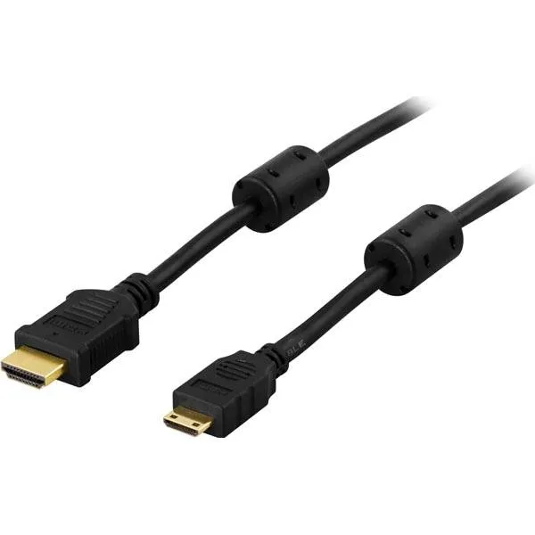 HDMI-kabel, HDMI High Speed with Ethernet, 19-pin ha (#5351)