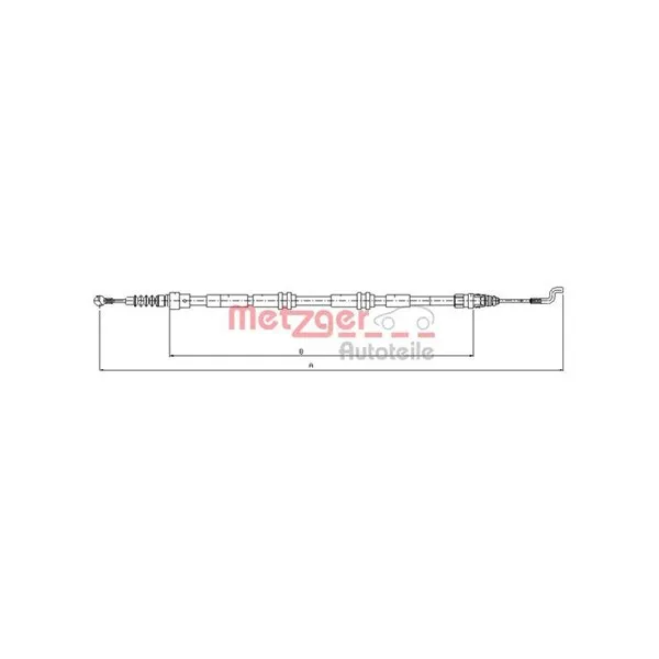 Handbromsvajer METZGER 10.7394