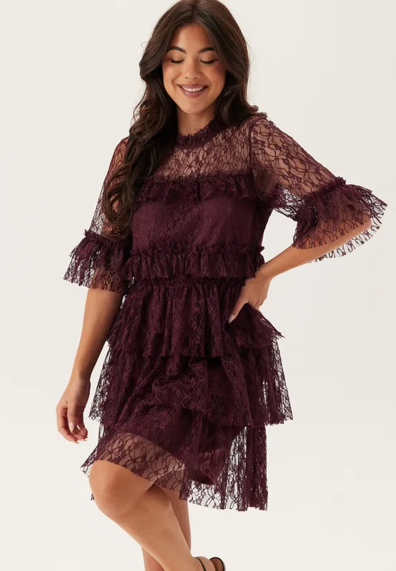 Frill Lace Dress (#7306)