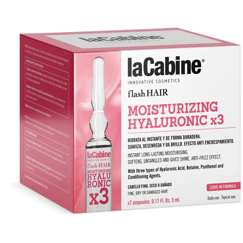 laCabine Flash Hair Moisturizing Hyaluronic x3 Ampoule 7 x 5 7 ml
