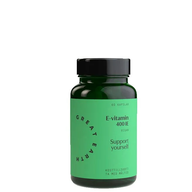 Great Earth E-Vitamin 60 kapslar