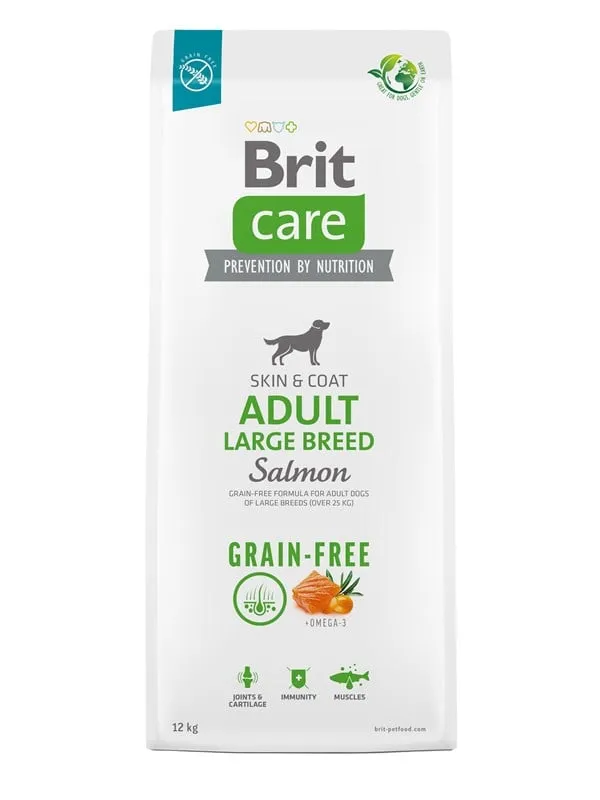 Brit Care Dog Adult Large Breed Grain Free Salmon Torrfoder till Hund