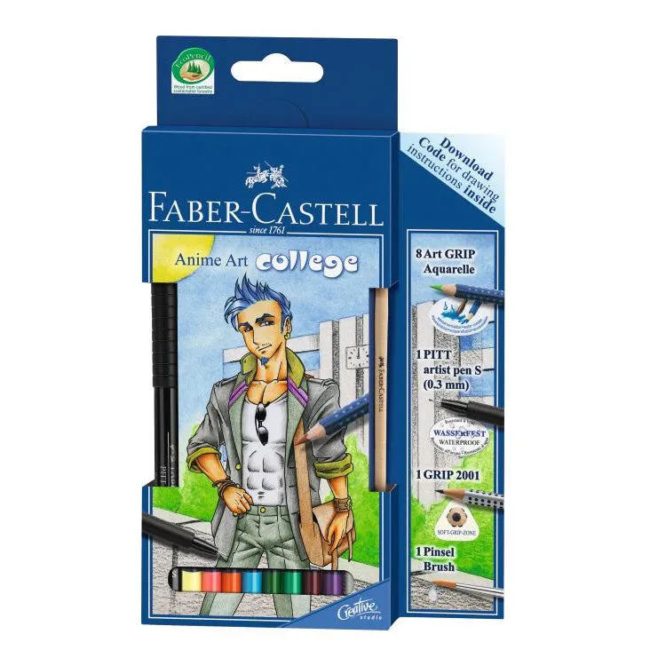 Faber-Castell 114483 Art Grip 8-Set Anime Art College