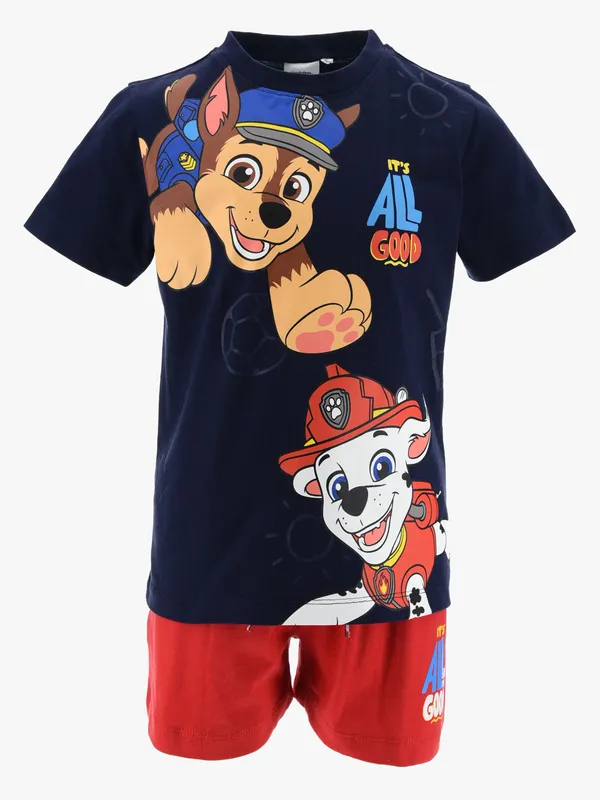 Paw Patrol T-shirt & Shorts Set, Navy, 110-116